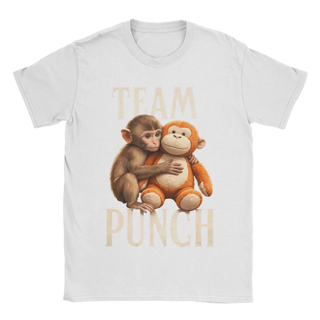 Baby Monkey Punch Team Punch Unisex T Shirt Casual Tees Short Sleeve Round Neck TShirts Pure Cotton Printing Tops
