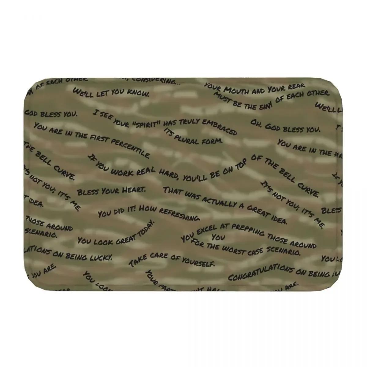 Multicam Military Trout Camo Non-slip Doormat Camouflaged Insults Carpet Bath Bedroom Mat Outdoor Indoor Modern 40cmx60cm