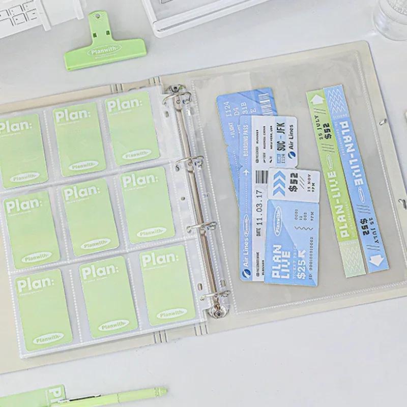 Kawaii Kpop Photo Card Binder 3 Inch Idol Photocard Album with 4/6/9 Grid Slots Capacity Pvc Storage Book for Korean Idol Cards