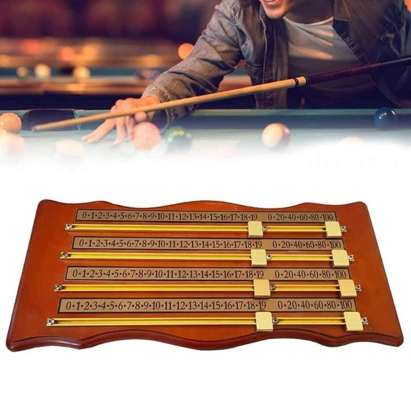 Wood Billiard Score Board Counters Snooker Game Counters Referee Scores Keeper Shuffleboard Scoreboard Easy to Use
