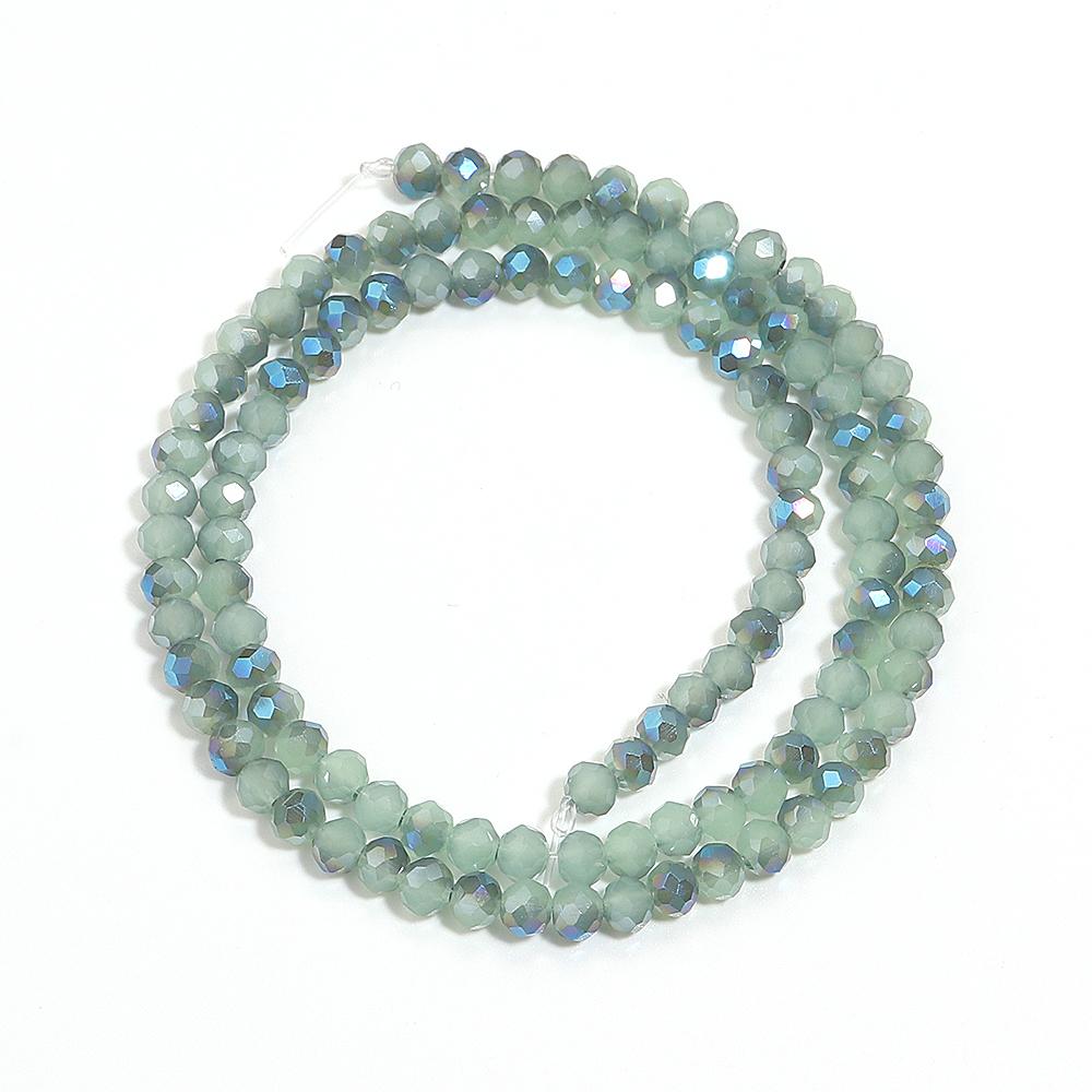 

1 Strand Faceted Crystal Beads Fruit Green Blue Glass Loose Beads For Jewelry Making DIY Bracelet Necklace Accessories 4/6/8mm