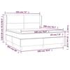 3129108 vidaXL Lit à sommier tapissier et matelas Vert foncé 180x200cm Velours