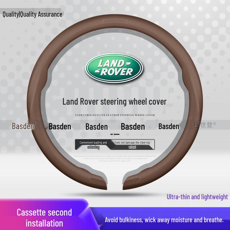 Leder-Lenkradbezug für Land Rover Evoque, Range Rover, Discovery, Freelander, Defender, Velar