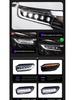 LED Crystal Lens Headlight with Flowing Turn Signals for 17-23 Honda Avancier
