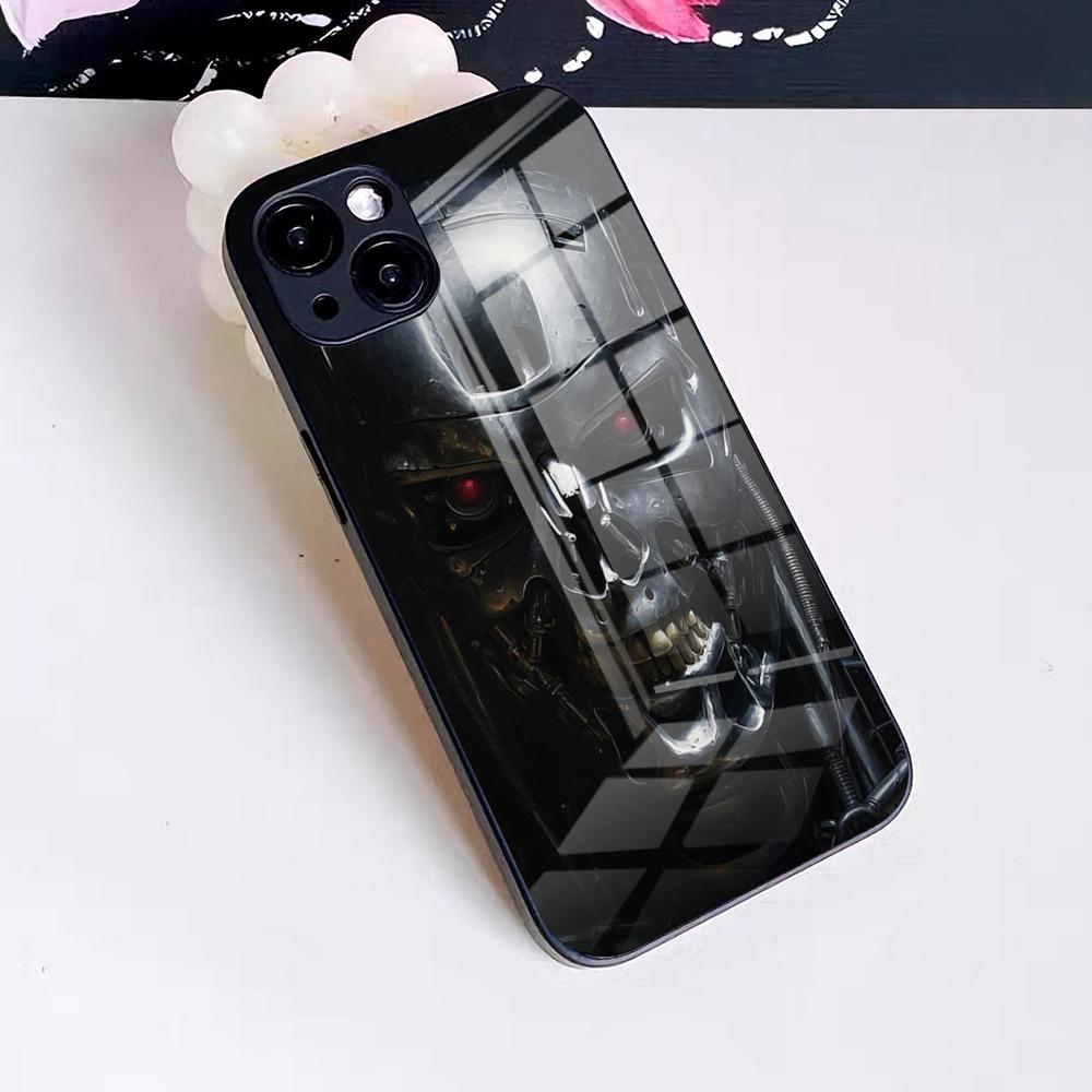 FILM Arnold Schwarzenegger Terminator Phone Case For IPhone 17 Pro Max 16 15 14 Pro Max 13 11 X Xs Xr 8 7Plus Glass Cover