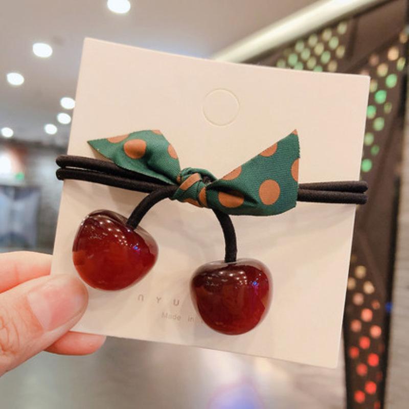 Korean Elegant Hair Rope Bracelet Scrunchie Women Elastic Hair Rubber Bands Accessories For Girls Tie Hair Ring Headdress Holder