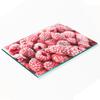Decorative Tempered Glass Chopping Board Frozen Raspberries 80x52 Cm