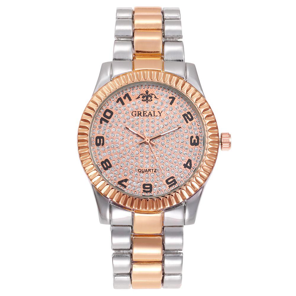Fashionable Ladies  Rhinestone Digital Watch - Casual Unisex Quartz Timepiece