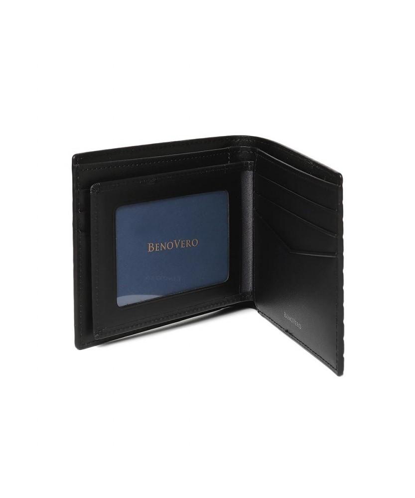 Benovero Edgar Chess Bifold Wallet Black_Blg1Acp2221K1