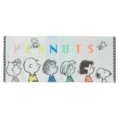 Nishikawa Snoopy Face Towel 34x80cm Washable 100% Cotton Non-Twisted Yarn Made with Hollow Non-Twisted Yarn for a Lightweight, Fluffy, Absorbent,