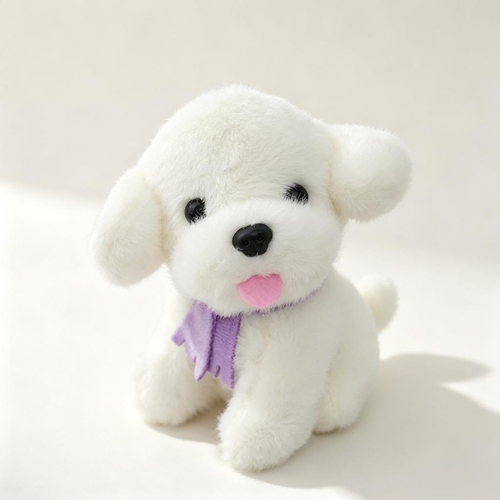 Hot Selling Mini Cotton Stuffed Poodle Dog Cute Schoolbag Decoration Accessories Cartoon Women Fashion Pendant