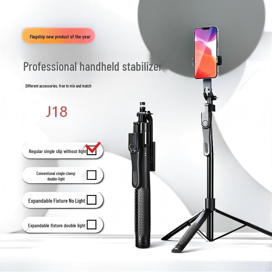 Mobile Bluetooth Panoramic Selfie Stick & Auto Pop-up Tripod for Photography & Live Streaming