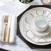Wedgwood Geometric Platinum & Gold Cup & Saucer Set