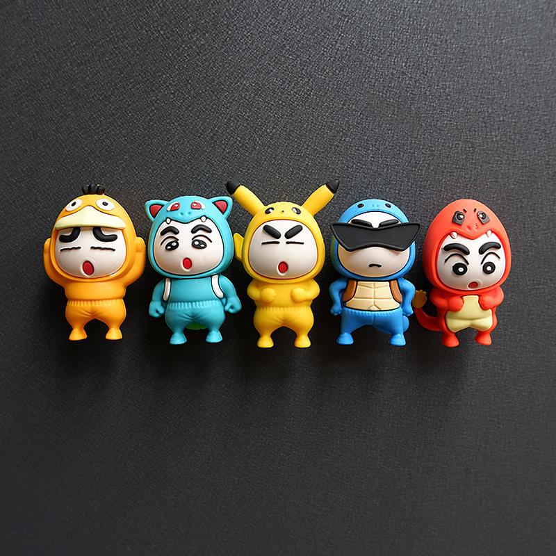 

2025 Crayon Shin-chan 3D Cartoon Anime Refrigerator Magnet
