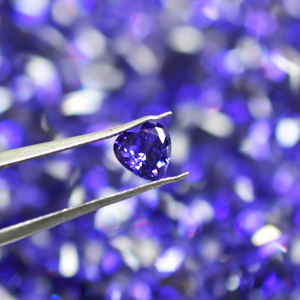 15 Pcs Natural Purple Sapphire Heart Cut 6×6 mm Lot Loose Gemstone