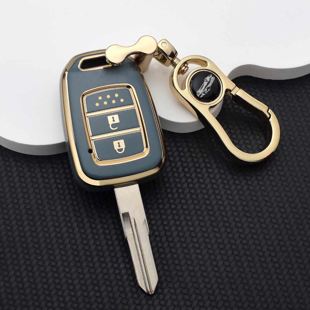 Soft TPU Car Remote Key Case Cover Keychain for Honda Accord Civic CRV HRV HR-V Jazz 2013 2014 2015 2016 Key Fob Shell Protector