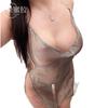 Sexy Transparent Mesh Dress Backless Flash Women's Nightdress Strap Pajamas Sexy Underwear One Piece Sent On Behalf of F658