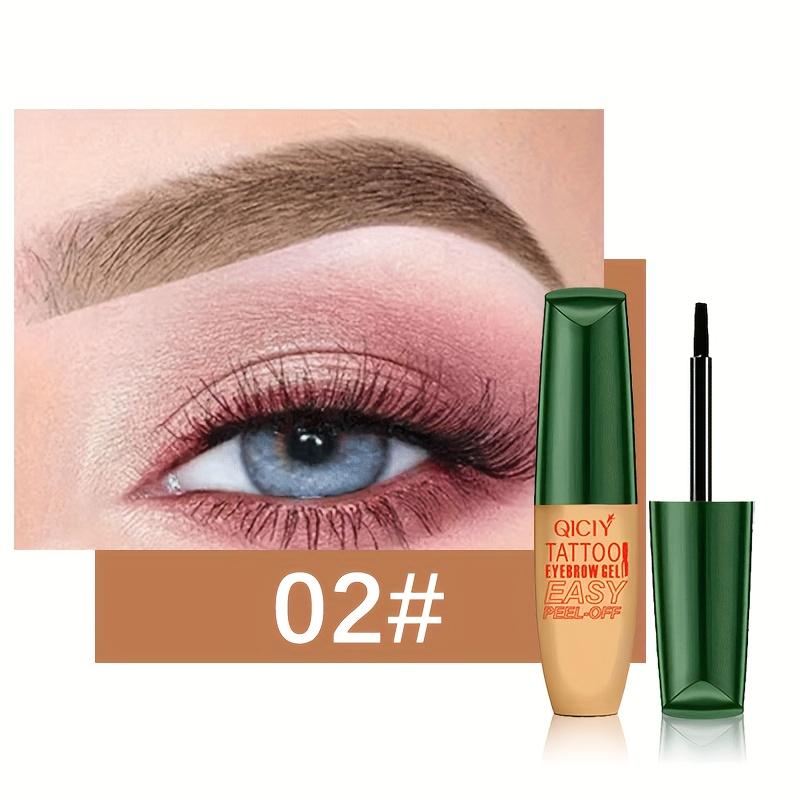 3 Color Temporary Tattoo Eyebrow Gel Quick-Drying Lasting Non-Fading Eyebrow Pencil Natural Brow Tattoo Tint Makeup