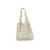Stylish Dopamine Striped Canvas Tote Bag For Students Large Capacity Summer Handbag
