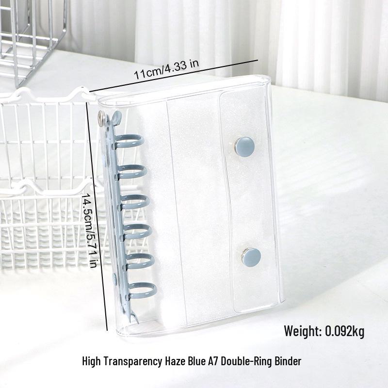M5 Transparent PVC Binder Cover for A6/A7 Photocards & Stickers
