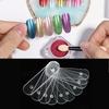 10PCS Magnetic False Nail Tips Display Stand Clear Design Acrylic Display Board  Home Use