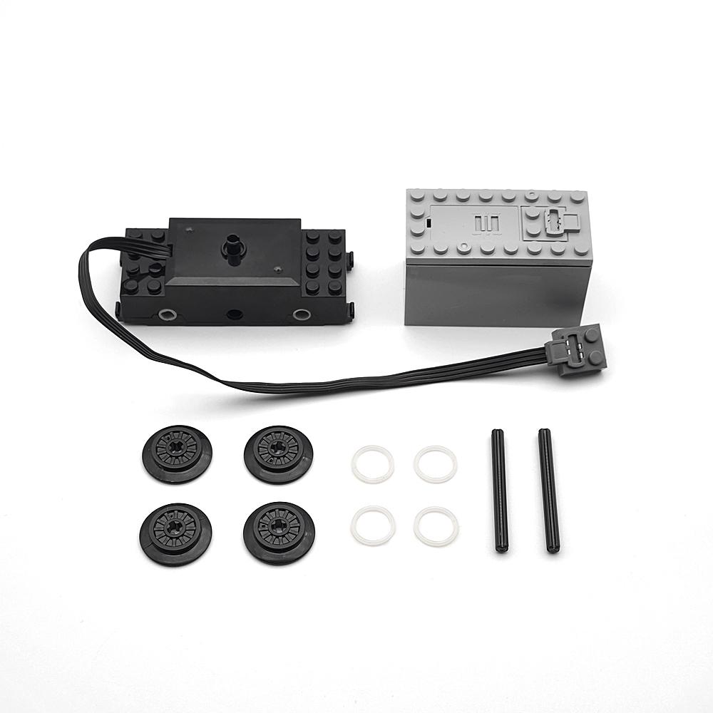 City Train Building Blocks DIY Modified Accessories, Creative MOC Assembly Track Train Carriage Expansion Set, Base, Wheel Parts