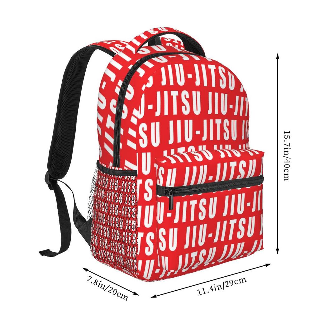 Jiu Jitsu BJJ Master Backpacks Boys Girls Bookbag Students School Bags Cartoon Travel Rucksack Shoulder Bag Large Capacity