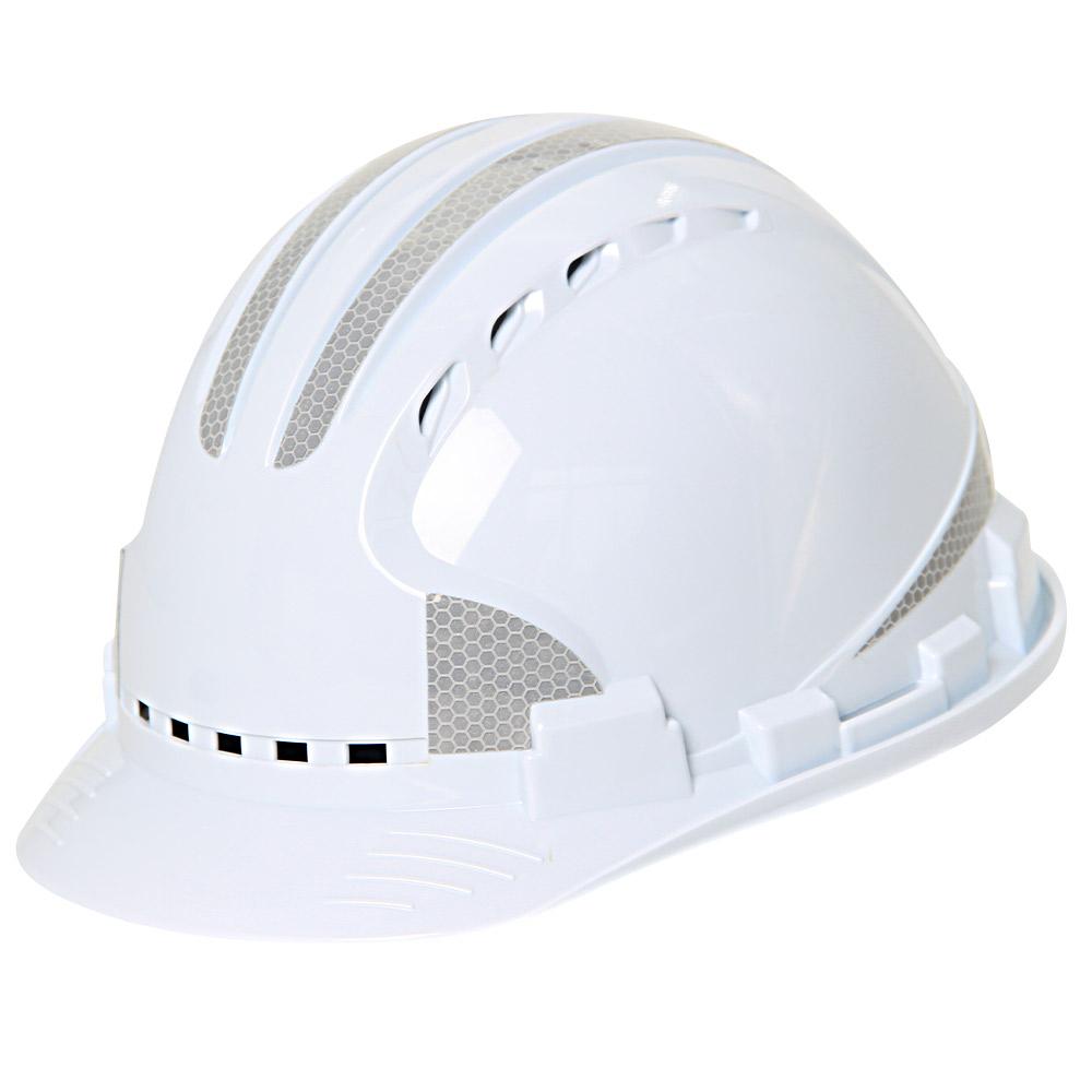 Construction Safety Helmet ABS Breathable Safety Helmet with Reflective Stickers Engineer Work Hat Head Protection Rescue Hat