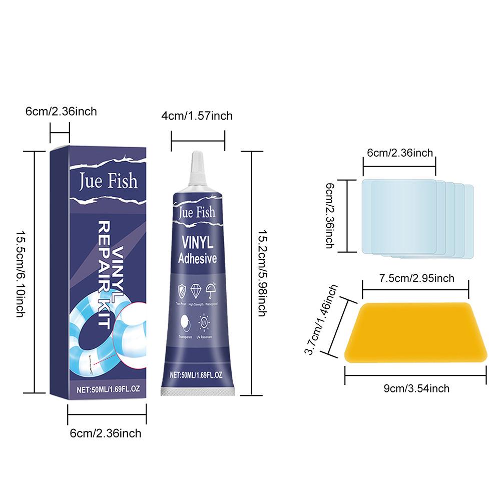 Pool Liner Patch Repair Kit Waterproof Air Mattress Patch Kit Heavy Duty Inflatable Repair Kit for Inflatable  PVC Boat Tent