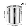 Stainless Steel Food Containers Airtight Leak-Proof Stainless Steel Flour Rice Cereal Storage Container For Flour Grain Bread