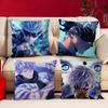 Jujutsu Kaisen Satoru Gojo Cushion Cover Polyester Sofa Cushions Decorative Throw Pillows Home Decoration Pillowcover