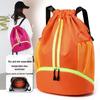 Large Capacity Oxford Cloth Sports Backpack with Wet/Dry Separation and Drawstring, Unisex for Swimming and Basketball