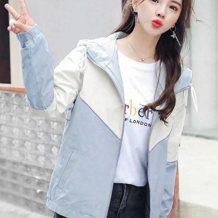 

Женская короткая куртка, весенняя спортивная теннисная одежда, повседневное свободное пальто, бутик, тонкий топ для молодежи M светло-серый