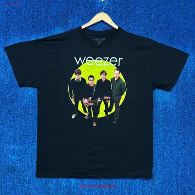 Weezer Green Album Rock T Shirt Size Extra Large Vintage Washed Stretched Comfortable Soft Slightly Designer Clothes Stylish