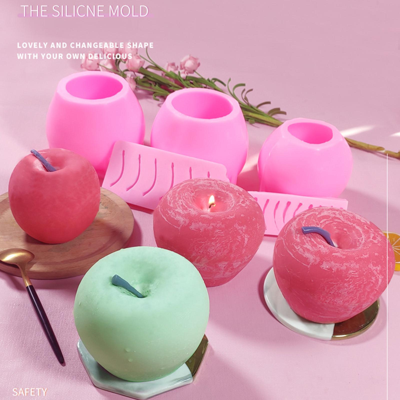 

Apple Shape Mousse Mold DIY Scented Candle Silicone Mold (BPA-Free,No FDA Certificate) SX-SW-66