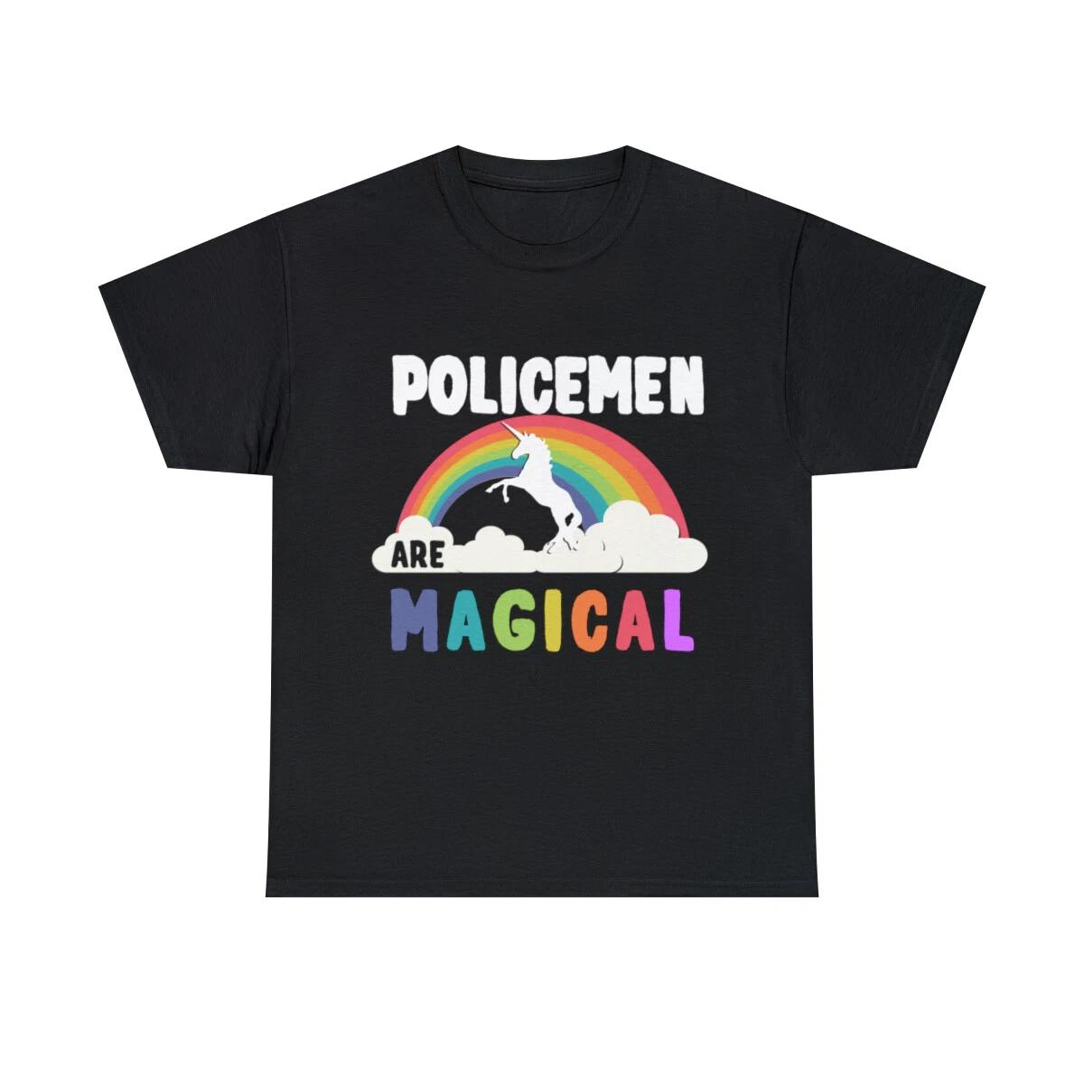Policemen Are Magical Graphic Tee Shirt, S-5XL S