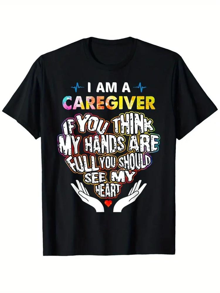 

Caregiver Humor Men s T-Shirt - I m a Caregiver If You for THINK My Hands Are F 3XL