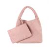 Woven Tote Bag Women Leather Large Capacity Composite Single Shoulder Bags Handmade