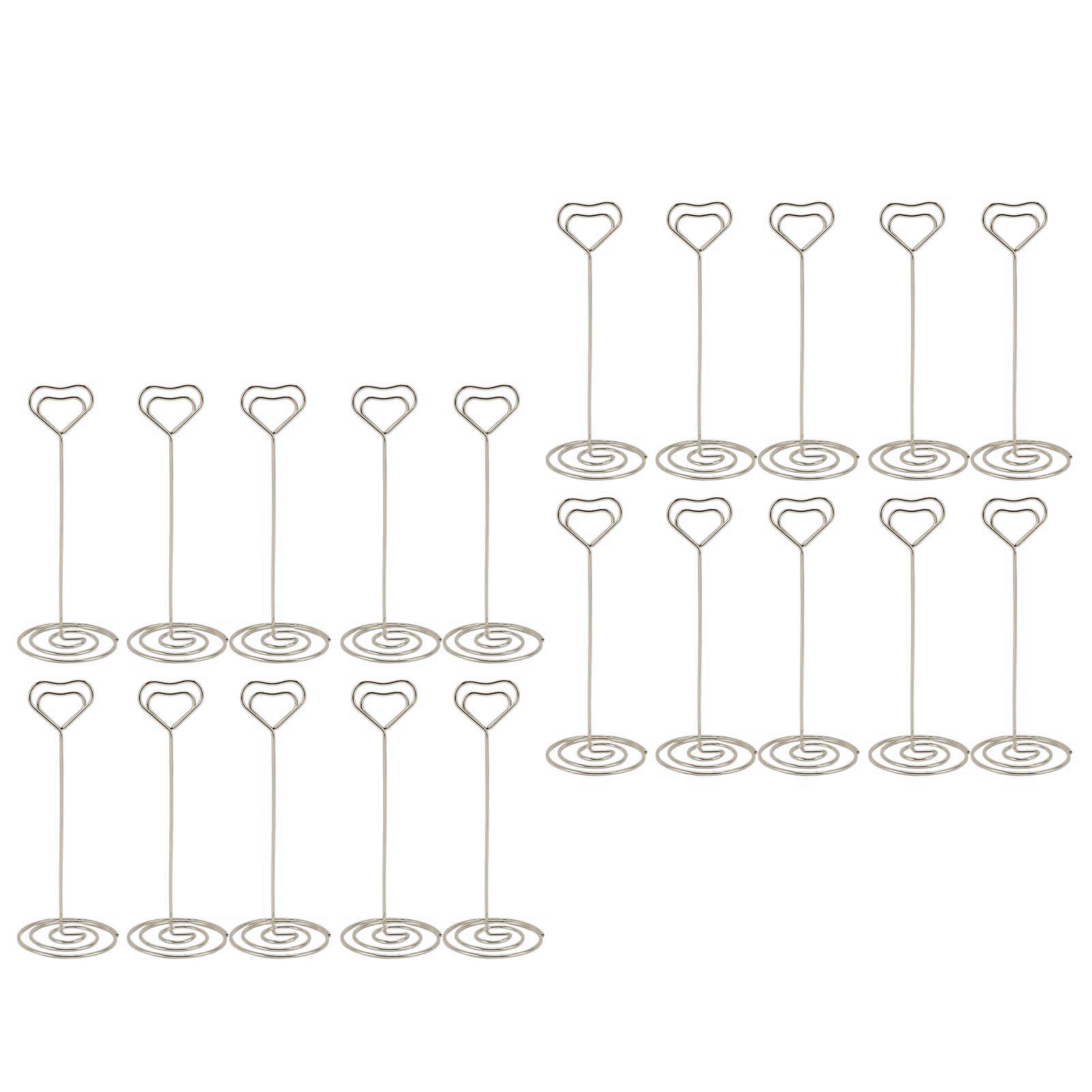 

20 шт. держатели для номеров столов железные декоративные подставки для номеров для свадьбы, дня рождения 12 см золото серебряный