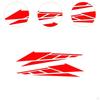 1 Pair Motorcycle Body Decoration Stickers Waterproof Multifunctional Car Accessories PVC Material