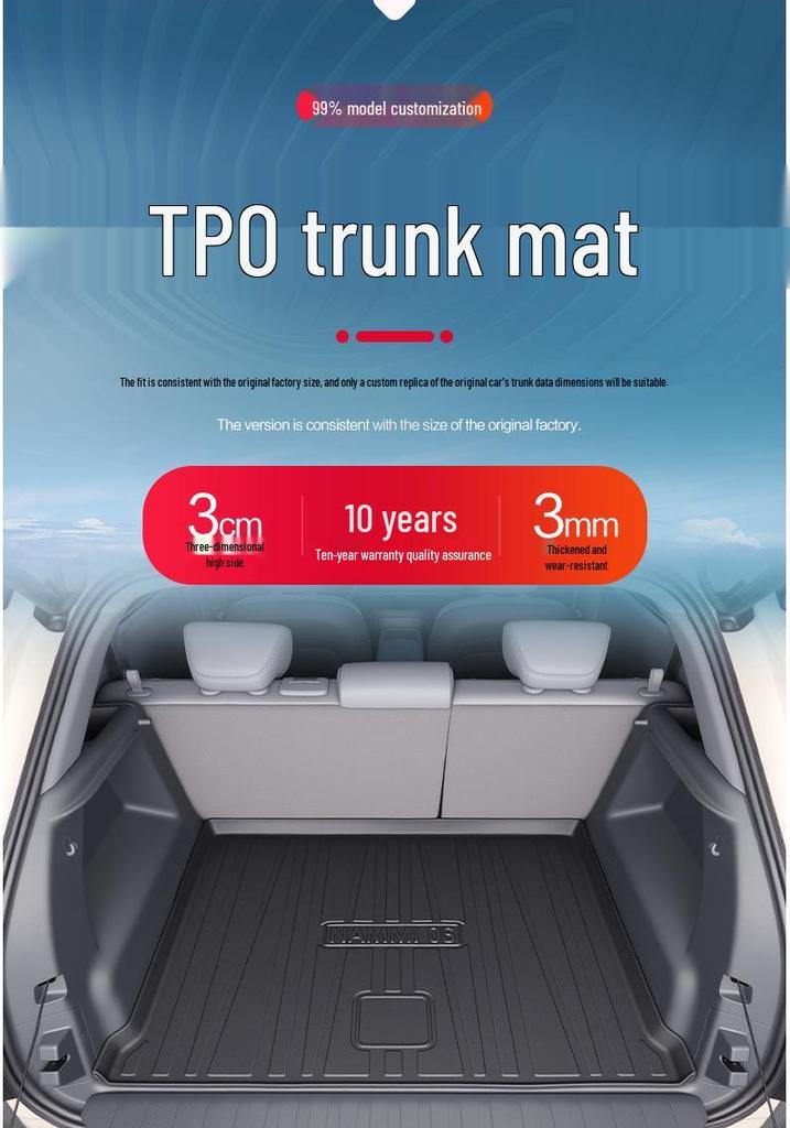 Dongfeng Nano 06 Trunk Mat TPE Waterproof Car Interior Accessories
