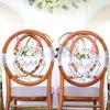 1 Pair Wooden Chair Sign Bride Groom Sign Chair Decor Chair Back Hanging Pendant For Wedding Decorations