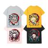 Demon Slayer Anime Peripheral Tshirt Men Women Student Summer Short Sleeve Tanjiro Kamado Cosplay Casual Cotton Top