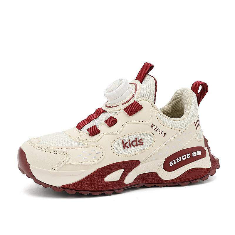 Factory direct sales high-quality boys' shoes girls' leather surface leisure outdoor sports basketball shoes spot children's tide shoes