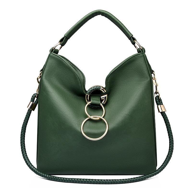 

Популярная женская модная сумка-тоут большой вместимости для поездок на работу, нишевый дизайн, сумка на одно плечо зелёный