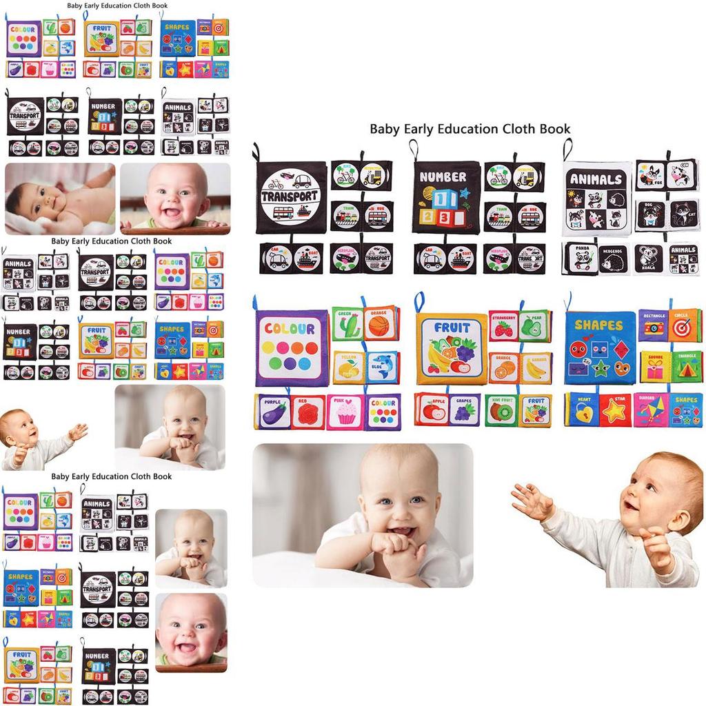 Durable Washable Children's Cloth Book Toy Set For Early Learning And Interactive Play Tear-resistant And Sound-producing