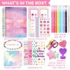 Girls DIY Journal Set - DIY Journal Set For Teen Girls, Stationery Set, Scrapbook And Journal Supplies Set, Journal Art Craft Set1ML