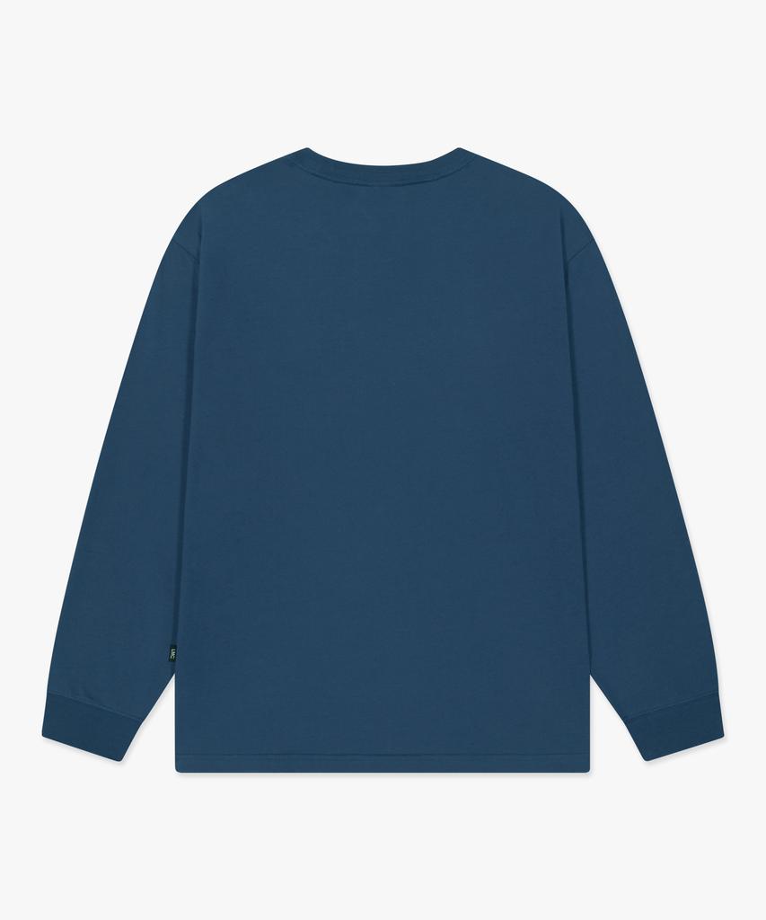 LMC Sketch Bear Long Slv Tee Vintage Blue
