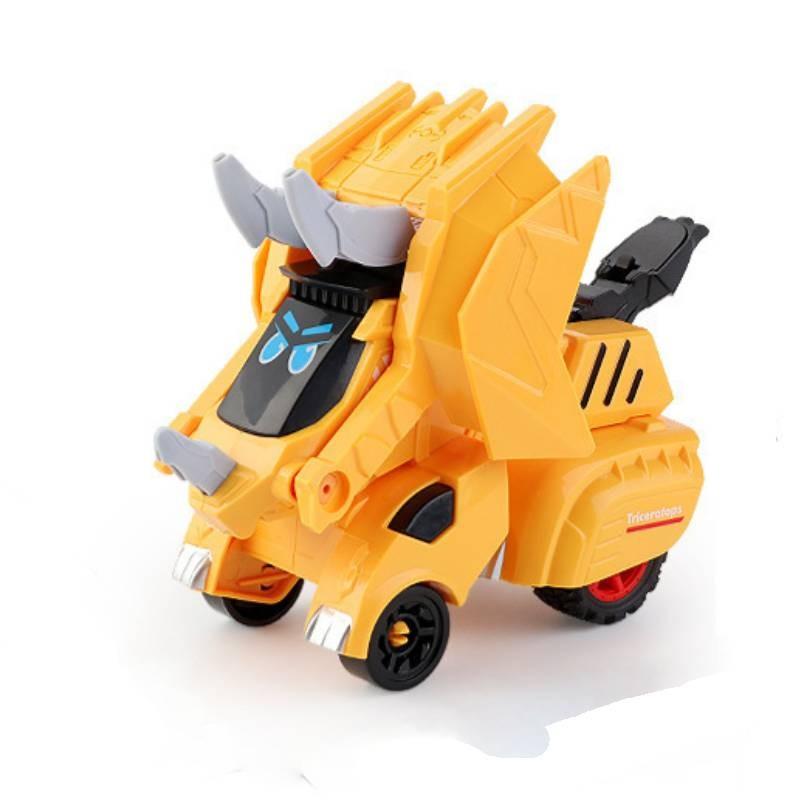 Morphing Impact Inertial Toy Dinosaur Car Model Tyrannosaurus Chariot Children