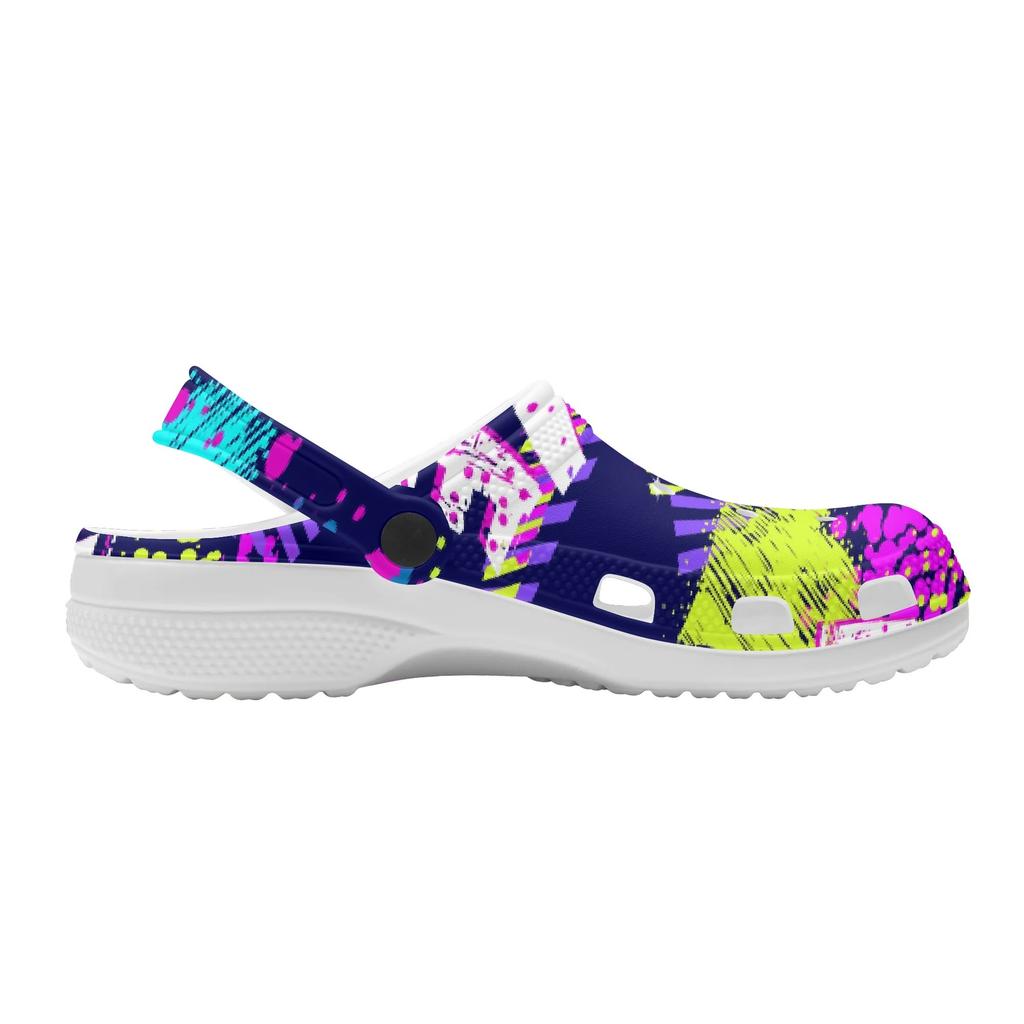 Printed EVA Garden Clogs Women Men Breathable Lightweight Slip On Shoes Beach Pool Bathroom Home Daily Sandals Casual Walking